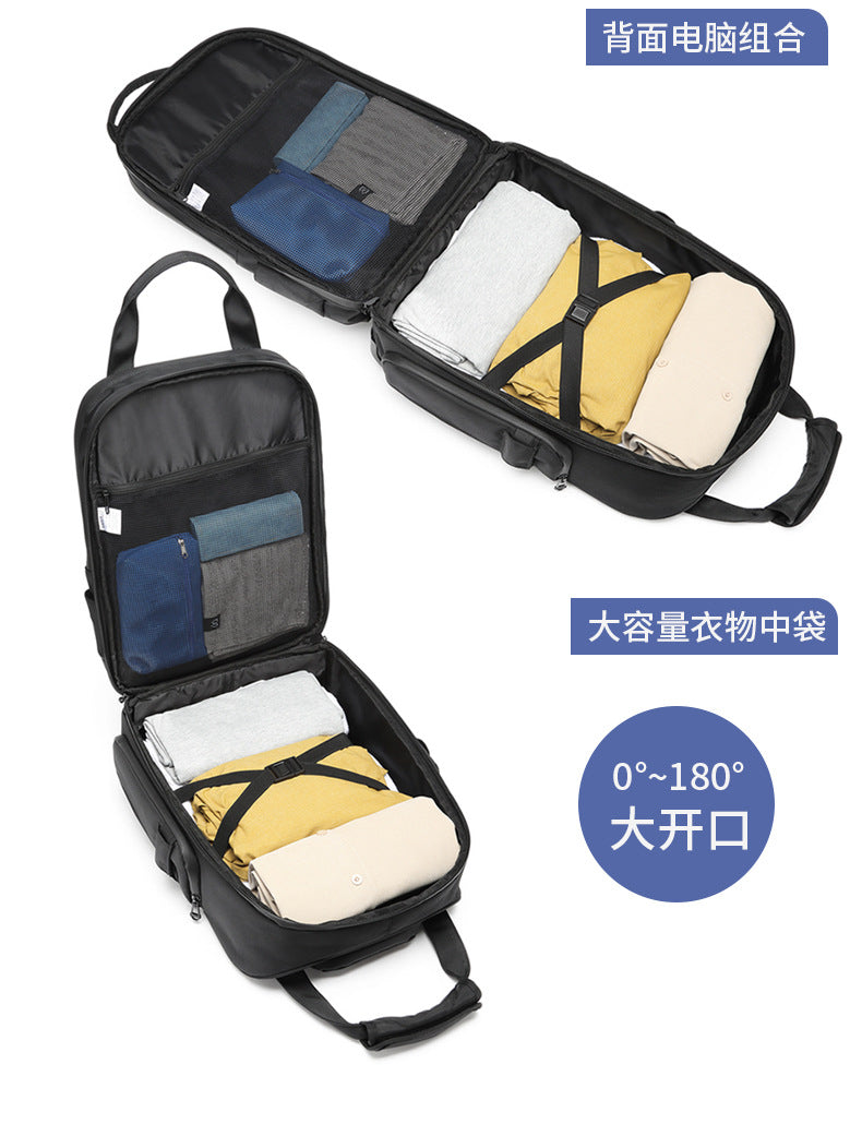 Trolley Travel Bag Business Boarding Bag Large Capacity Waterproof Oxford Cloth Multifunctional Handheld Wheeled Travel Bag - 图片 23