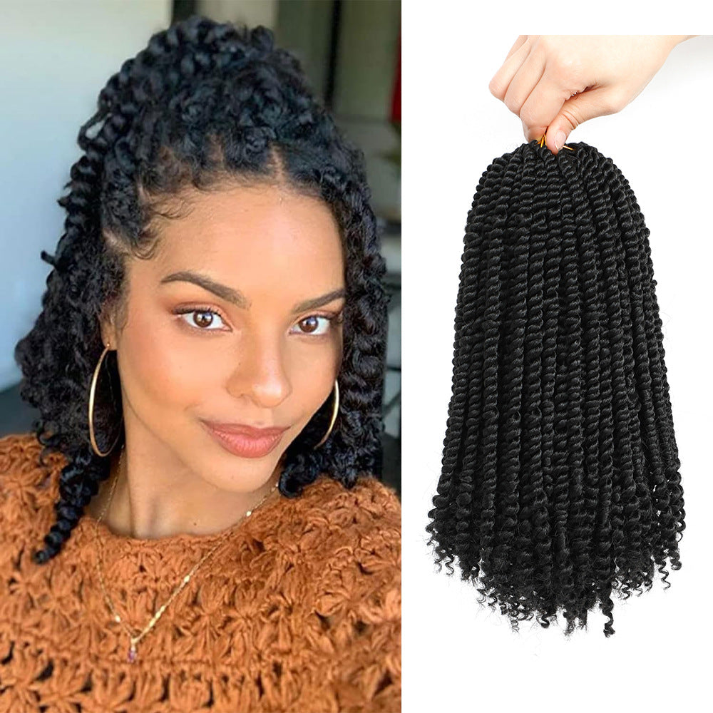 TEMU Cross-Border Foreign Trade Hot-Selling European and American Crochet Hair Synthetic Fiber Passion Twist Crochet Hair - 图片 12