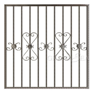 British Style Matte Silver SS 304 Stainless Steel Window Grill Design