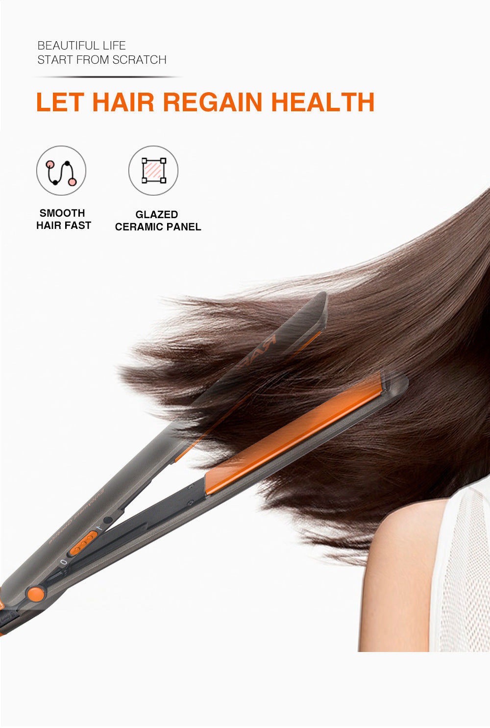 Hair Straightening Iron Portable Hair Curler for Dormitory and Home Use, Fluffy and Easy to Carry, Multifunctional Curling Iron - 图片 12