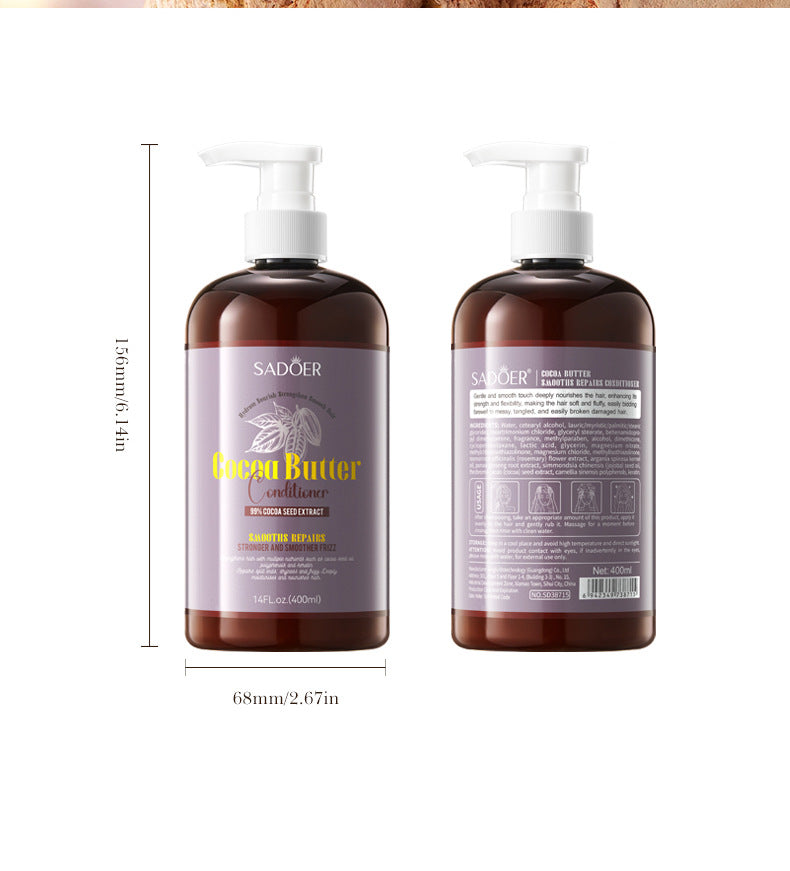 Cocoa Oil Smooth Conditioner SADOER Repair and Nourish Hair Conditioner Cross-Border Wholesale - 图片 15