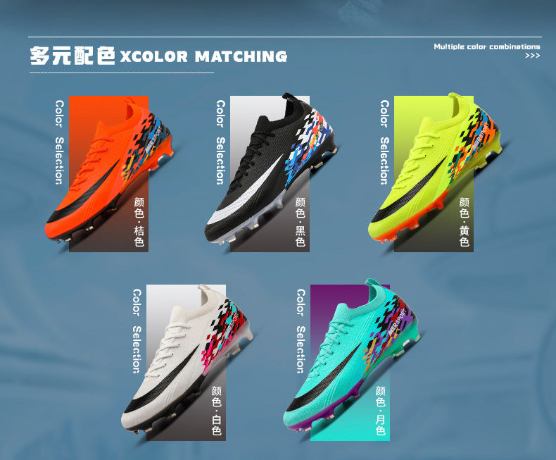 New Large Size Long Spike Football Shoes Low Top Youth Competition Training Student Football Sports Shoes - 图片 12