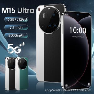 Hot Sale M15ultra Android Smartphone16+1T Factory Direct Sales Mobile Phones