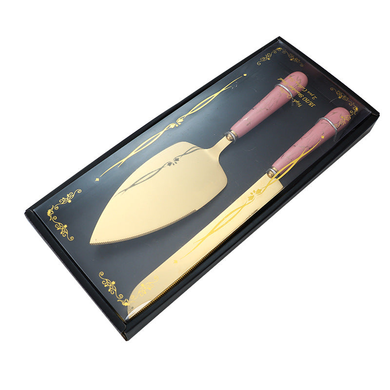 Ceramic Handle Stainless Steel Knife and Spatula Gift Set Creative Baking Tools Cheese Knife Butter Knife Cake Spatula Pizza Spatula - 图片 17