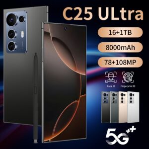 Exclusive Supply C25 Ultra Smartphone7.3Extra-large Screen16+1T Android Phone Factory Price