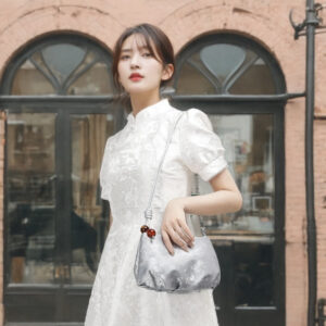 New Chinese Style Pleated Cloud Dumpling Bag Versatile Design Single Shoulder Women's Bag Textured Fashion Crossbody Women's Bag