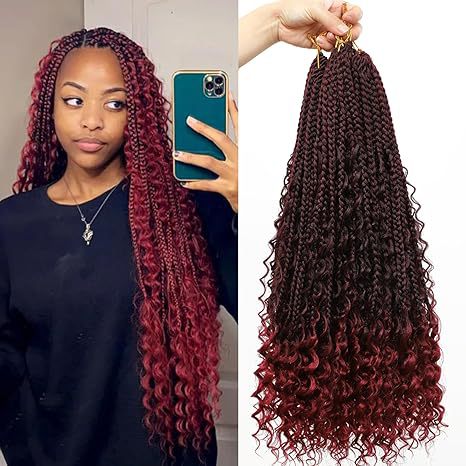 Cross-border European and American Synthetic Hair Wigs Box Braids Bohemian Curly Three-strand Braid Fly Hook Needle Hair Braid - 图片 17