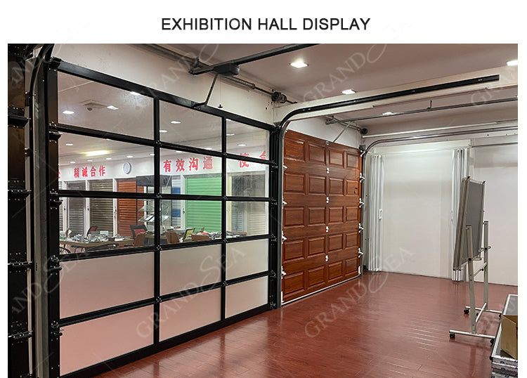 Modern Industrial Overhead Garage Door Motor Automatic Aluminum Glass Garage Door for Homes - 图片 19