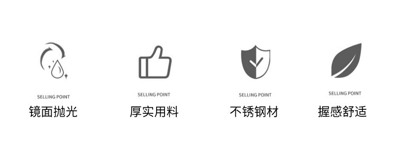 410Stainless Steel Cutlery Western Food Square Handle Knife Fork Spoon4Gift Set Cutlery Set Steak Knife Fork Spoon - 图片 11