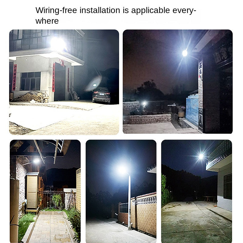 Integrated solar street light with human body induction for outdoor garden, automatic lighting, IP65 waterproof. - 图片 6