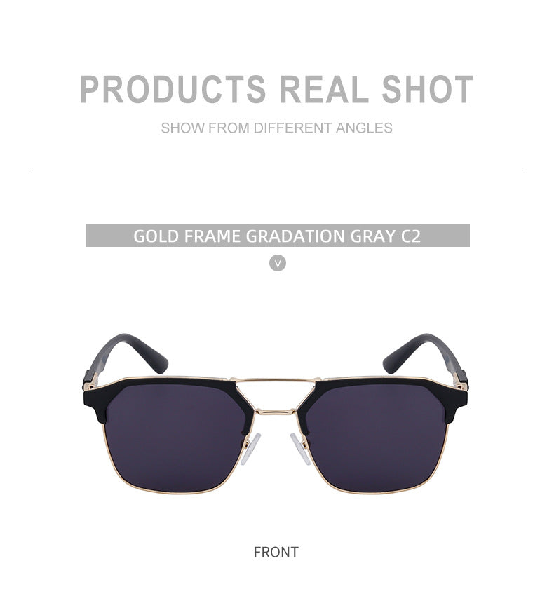 European and American Fashion Cat Eye Sunglasses for Men, Unique High-End Feel, Men's Driving Glasses Wholesale shades - 图片 20