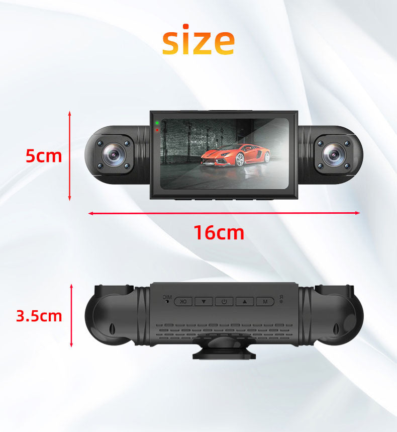 Dash Cam with Four Lenses1080P High-definition infrared night vision four-record simultaneous display dash cam DVR - 图片 19