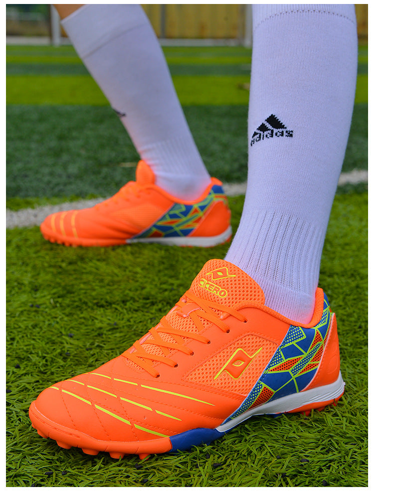 Men's Soccer Shoes TF Velcro Magic Tape Children's Sports Shoes for Primary and Secondary School Students and Teenagers for Sports Competitions and Training - 图片 33