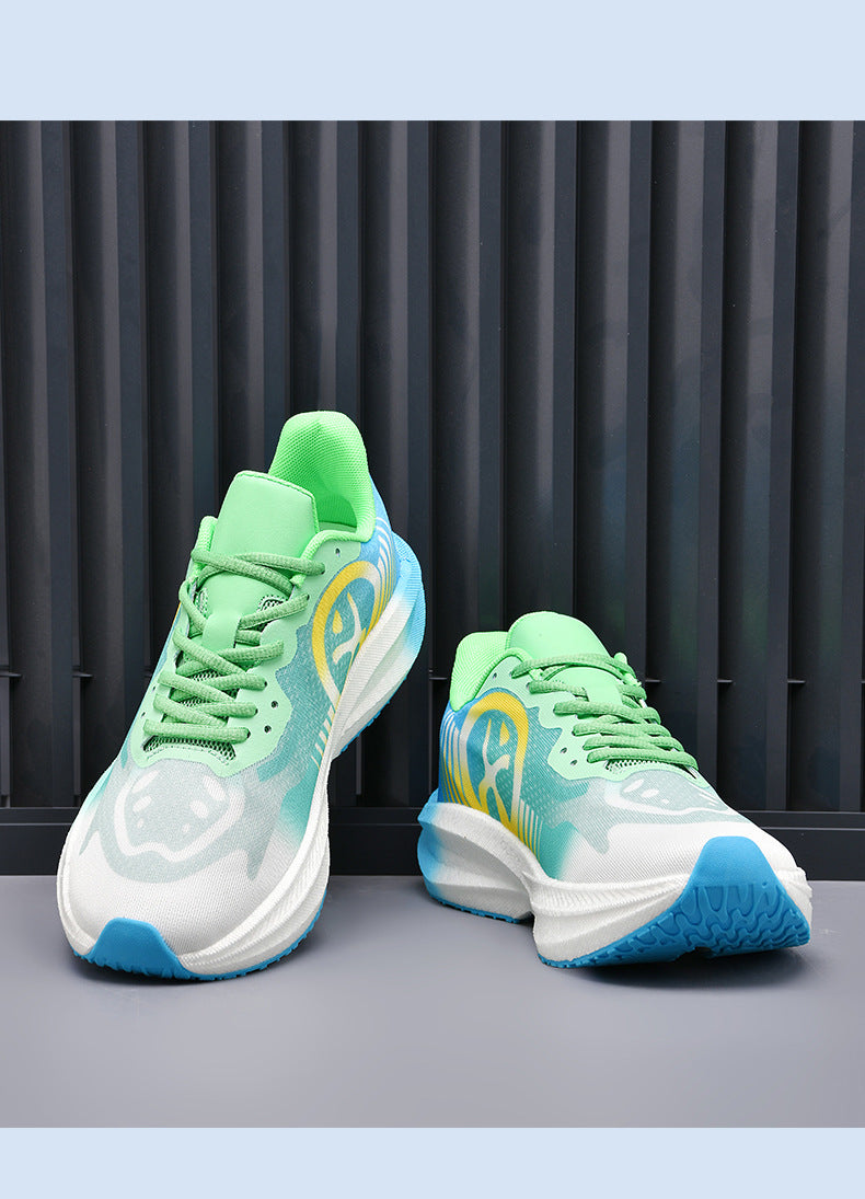 Massk New2025Carbon Plate Popcorn Bottom Running Shoes Men's Marathon Children's Sports Shoes Training Shoes - 图片 30