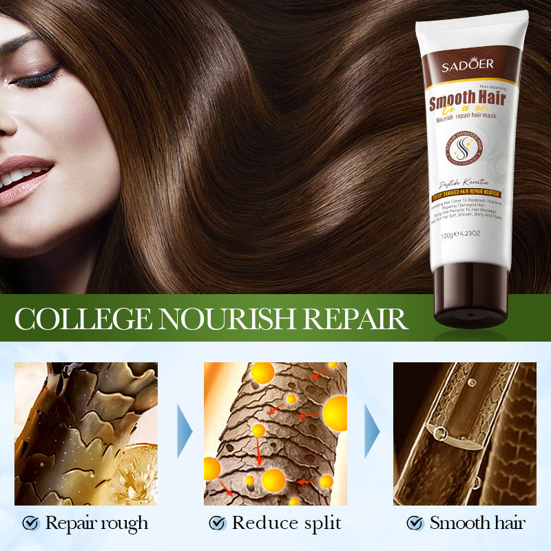 Collagen Smooth Hair Mask SADOER Nourishing and Smooth Hair Conditioner Cross-Border Wholesale - 图片 4