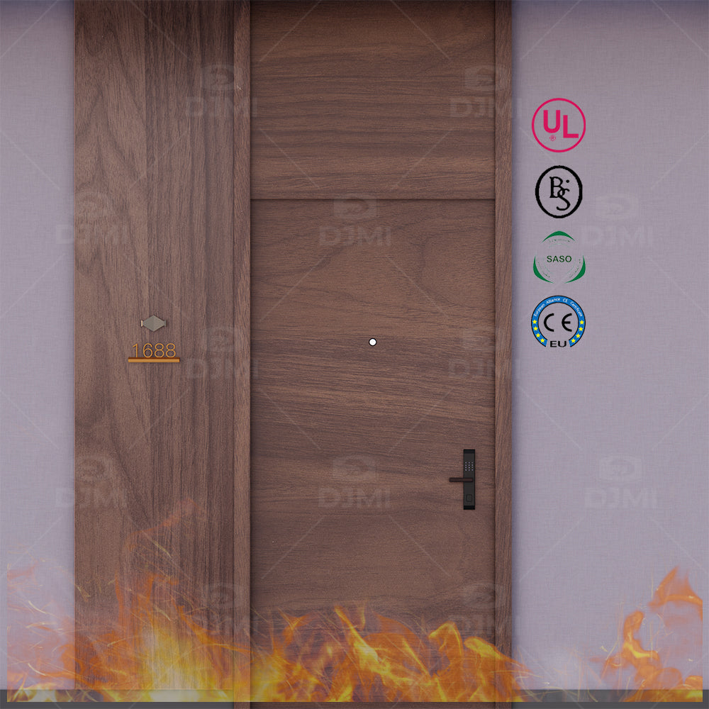 Professional in Custom High Quality Door for Hotel Room Fireproof Hotel Room Door Fire Rated Hotel Door - 图片 3