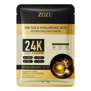 24k Gold Mask25g ZOZU Hyaluronic Acid Hydrating Moisturizing Tablets Cross-Border Wholesale
