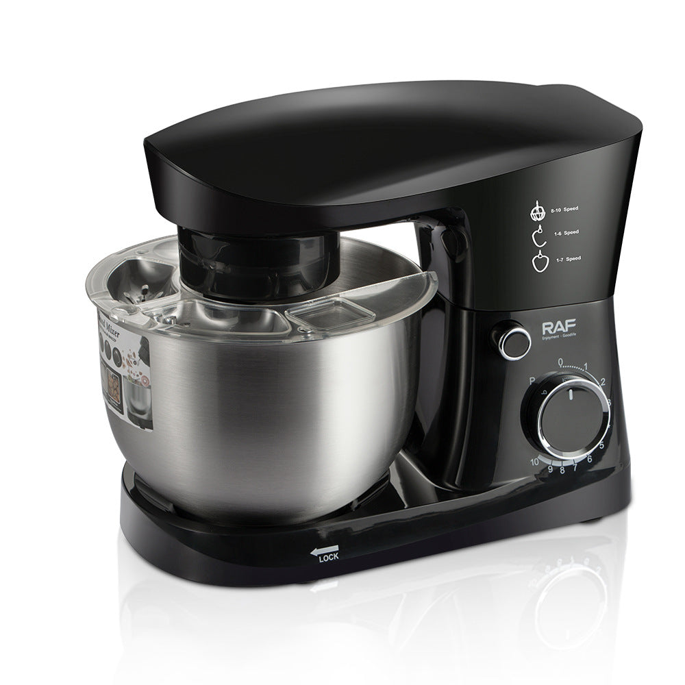 RAF European Standard Household Multifunctional Kitchen Machine Stainless Steel Bowl High Power Dough Mixer Egg Beater Whisk Mixer - 图片 20