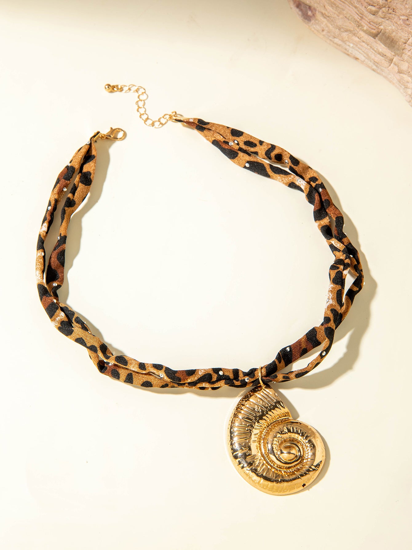 European and American Style Ocean-themed Cross Conch Starfish Pendant Leopard Print Exaggerated Necklace Collarbone Chain Jewelry - 图片 41