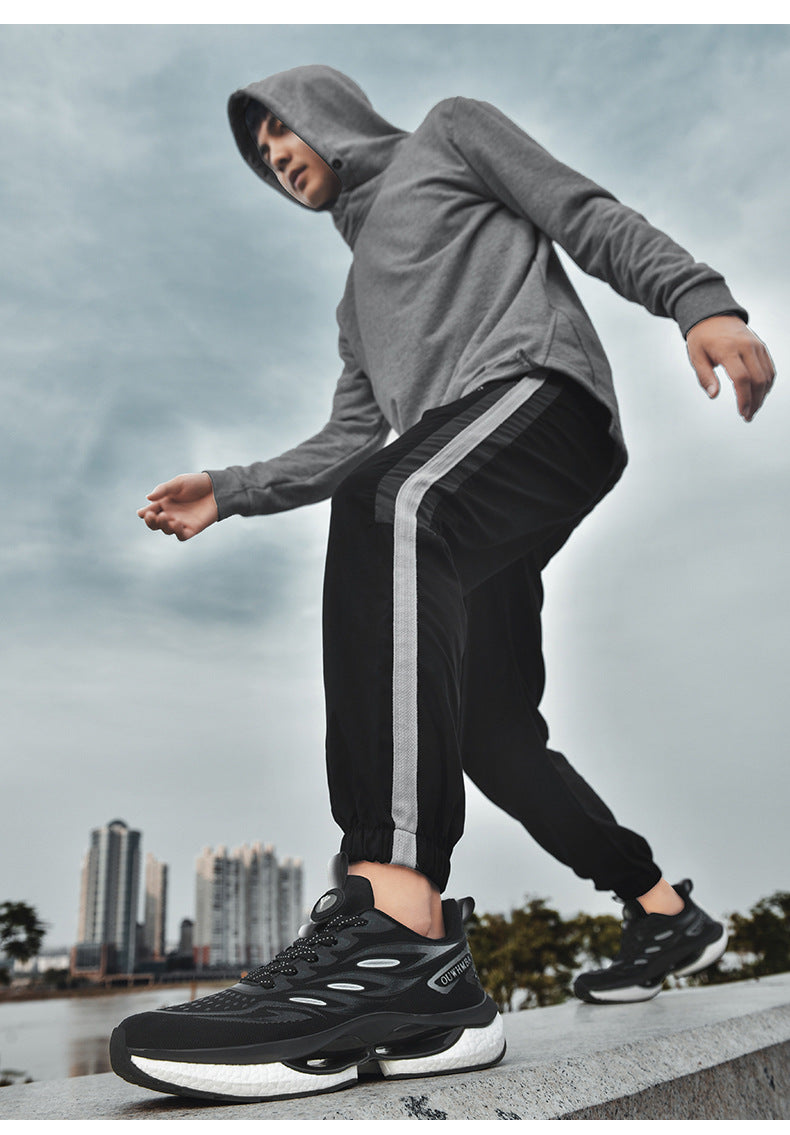 Summer Breathable Men's Shoes2025New Youth Sports Casual Running Shoes Student Lightweight Dad Mesh Trendy Shoes - 图片 17