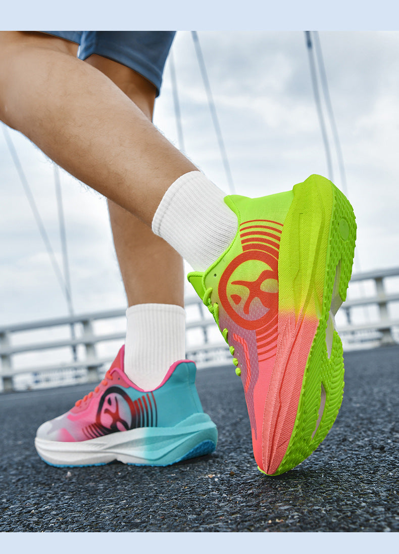 Massk New2025Carbon Plate Popcorn Bottom Running Shoes Men's Marathon Children's Sports Shoes Training Shoes - 图片 21