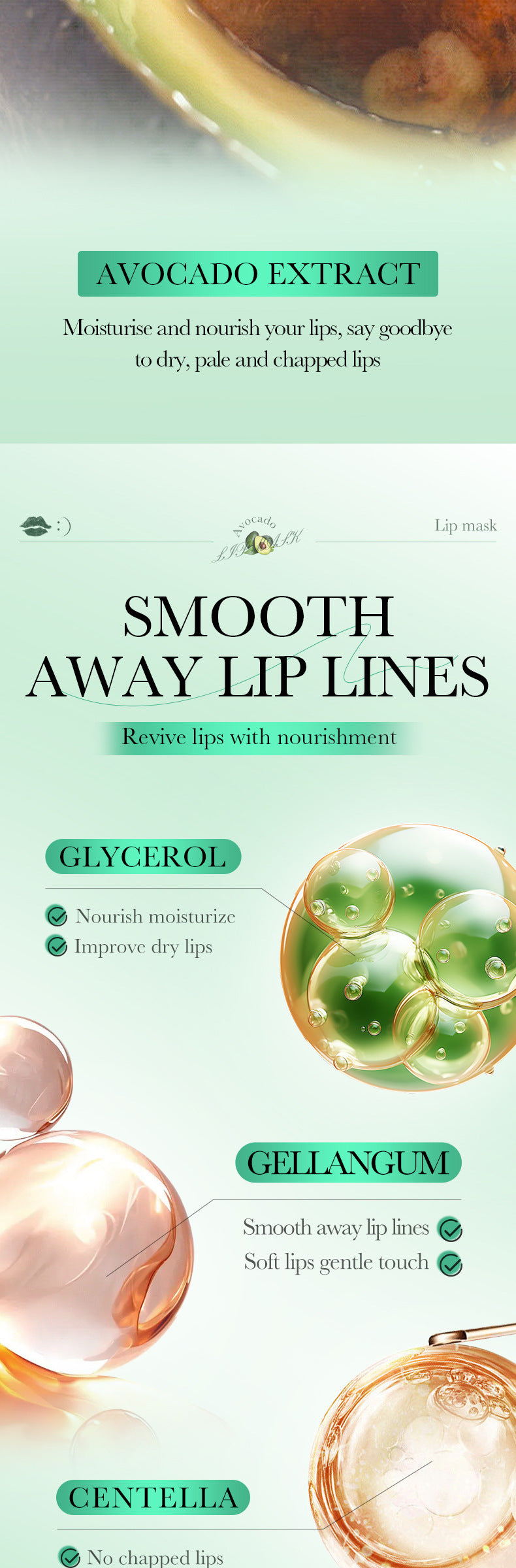 Plant and Fruit Lip Mask Series FAYANKOU Moisturizing Anti-Chap Hydrating Lip Patches Cross-Border Wholesale - 图片 23