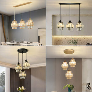 Restaurant Pendant Light Three-Head Modern Minimalist Bar Creative Dining Table Bedroom Unique Living Room Dining Room Grand Nordic Lighting