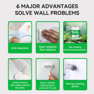 baolisi Home Wall Repair Paste Wall Nail Hole Crack Peeling Repair Paste Waterproof and Mildew Resistant White Putty Powder
