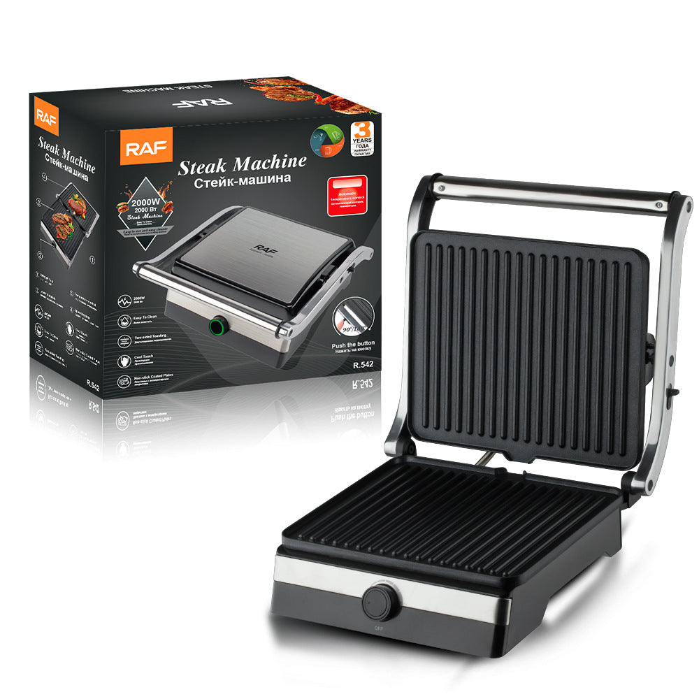 RAF European Style Household Panini Maker Sandwich Maker Breakfast Maker Grill Meat Sausage Maker Burger Steak Maker - 图片 12