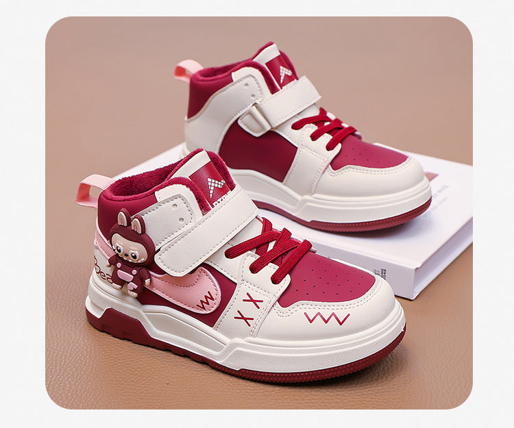 Fashion Doll Labubu Girls' Shoes Princess Shoes2025New Autumn Children's Soft Sole Casual Sports Shoes - 图片 20