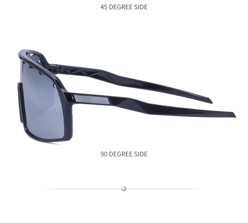 New Colorful Cycling Glasses for Men with Perforated One-piece Lenses Sunglasses European and American Outdoor Sports Sun Glasses - 图片 30