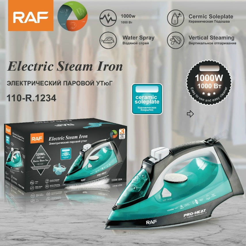 RAF European and American Standard Household Steam Iron Handheld Hanging Corded Electric Iron Dry and Wet Dual-use2200W - 图片 9