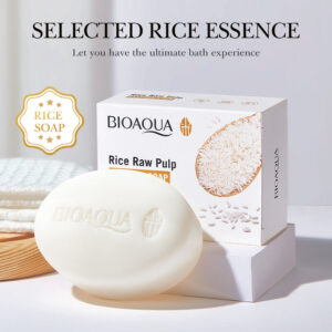 Rice Soap BIOAOUA Cleansing and Bathing Deep Cleansing Handmade Essential Oil Soap  Foreign Trade Wholesale