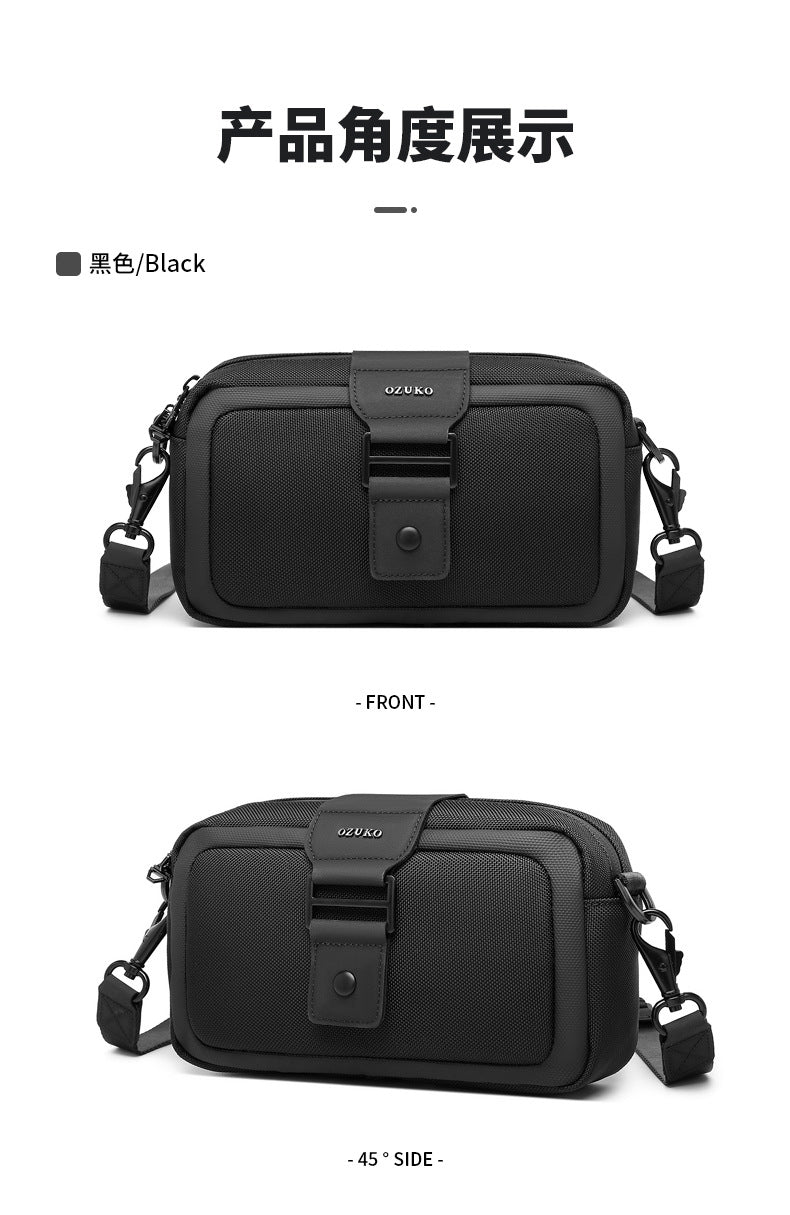 Men's Crossbody Bag High-End Single Shoulder Bag Portable Small Bag Waterproof Oxford Cloth Mini Men's Bag Trendy Style - 图片 24