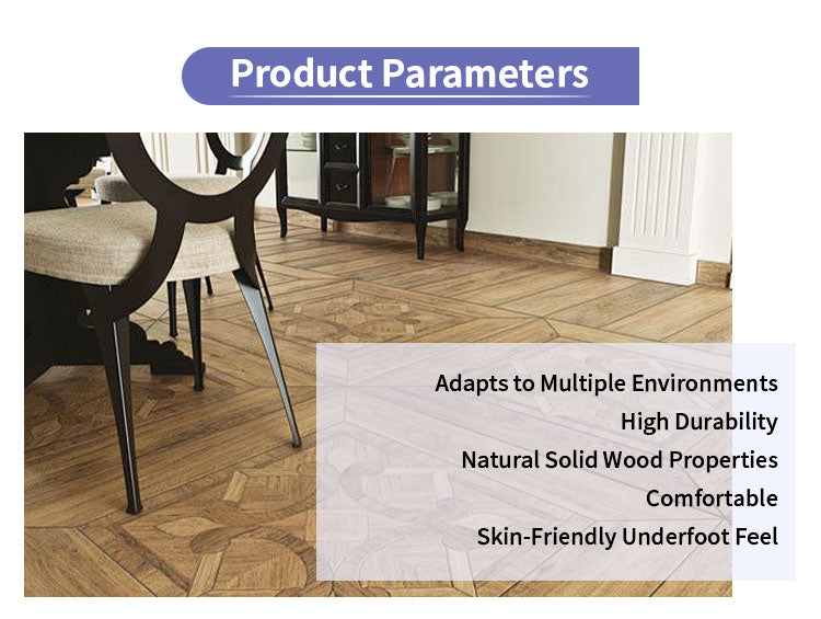 12mm Custom Multi-Layer Engineered Wood Parquet Flooring | Waterproof Anti-Slip Outdoor Indoor Artistic Decorative Panels for - 图片 12