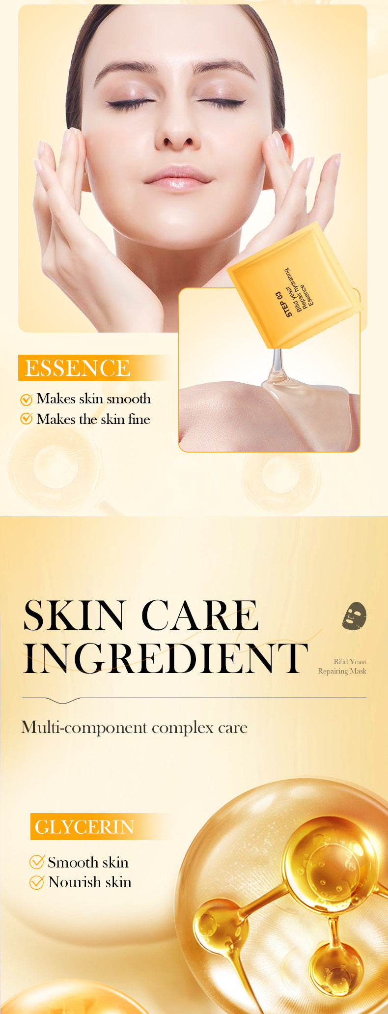 Trilogy Mask SADOER Hyaluronic Acid Firming Acne Removal Hydrating Beauty Mask Cross-Border Wholesale - 图片 20