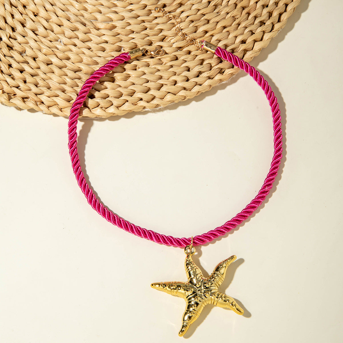 European and American Metal Ocean Style Starfish Pendant Necklace Jewelry Personality Exaggerated Star Beach Vacation Necklace for Women - 图片 41