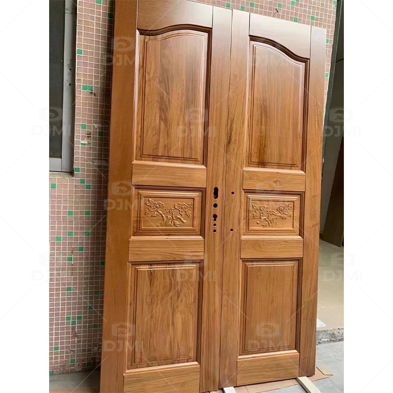 The Latest Modern Interior Room Popular Sales Fireproof Customized Design Solid Wooden Doors - 图片 3