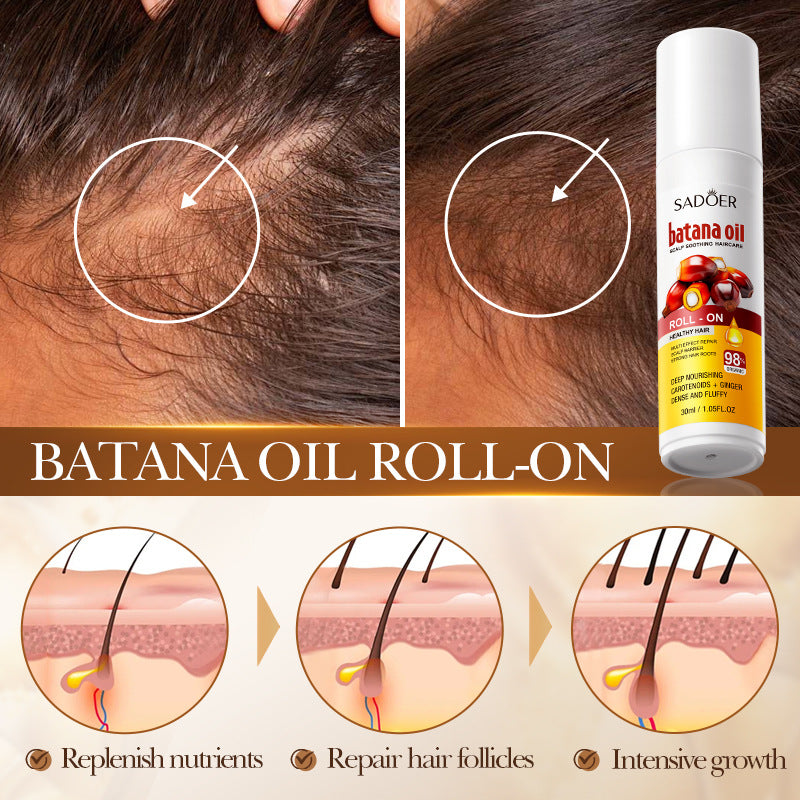Batahana Scalp Soothing Conditioner SADOER Moisturizing and Nutritious Hair Care Roll-on Cross-Border Wholesale - 图片 4