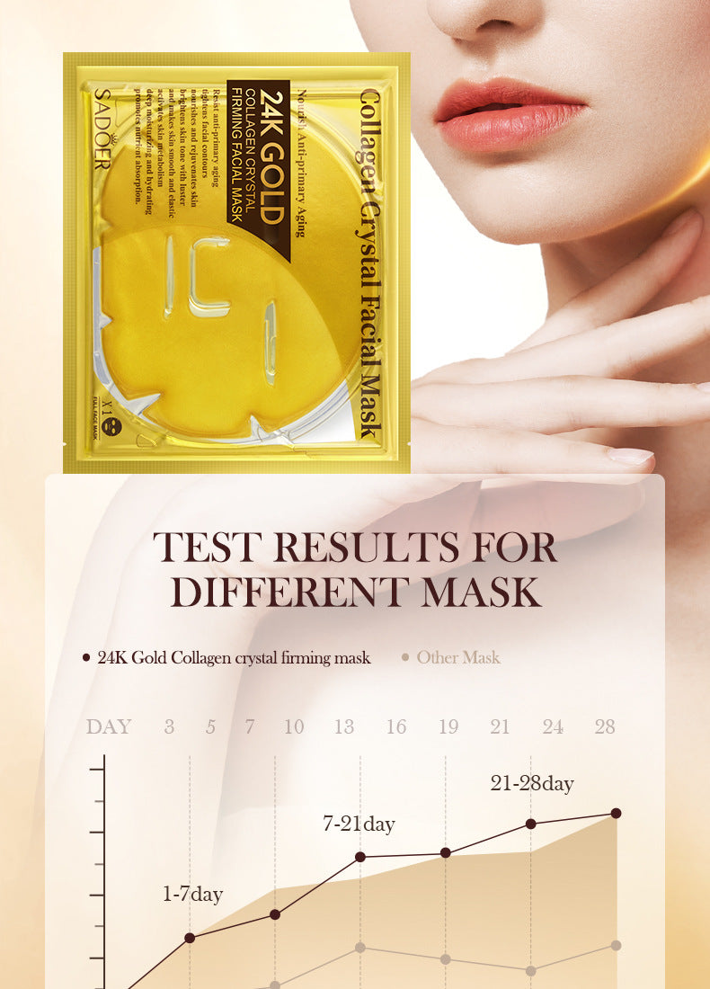 24k Gold Collagen Mask60gSADOER Crystal Hydrating Moisturizing Mask Cross-Border Wholesale - 图片 15
