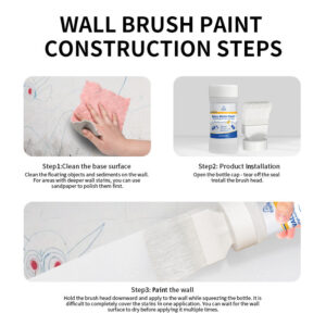 Interior Wall Paint White Wall Brush Paint Water-Based Odorless Latex Paint Wall Renovation Household Paint Wall Repair