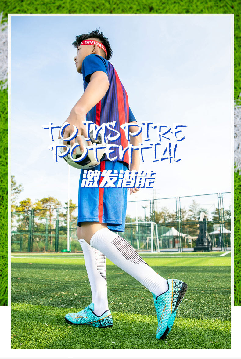 New professional football shoes for men and women AG Spike TF Broken Nail Youth Student Grassland Competition Training Shoes - 图片 15