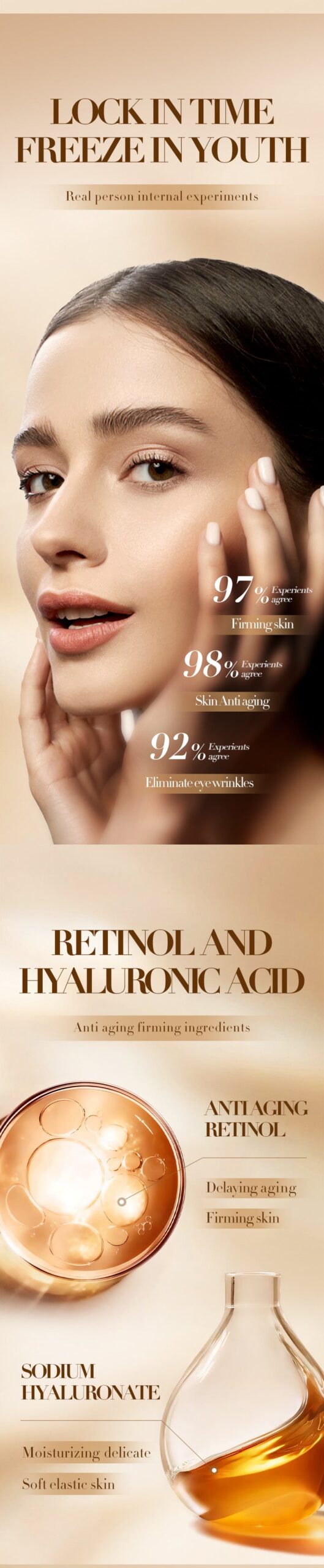 Retinol Skincare Set SADOER Anti-wrinkle, hydrating, moisturizing five-piece set for foreign trade wholesale - 图片 10