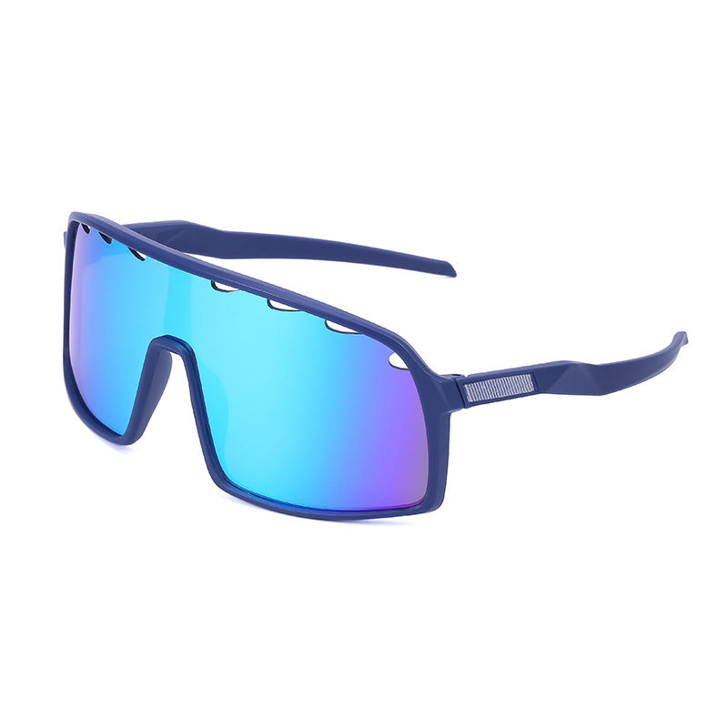 New Colorful Cycling Glasses for Men with Perforated One-piece Lenses Sunglasses European and American Outdoor Sports Sun Glasses - 图片 9