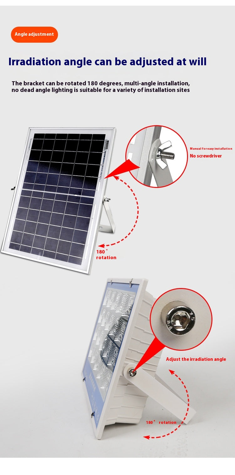 Super Bright New Rural Household LED Street Light Indoor/Outdoor IP65 Flood Light Waterproof Iron ABS for Roads Solar Panels - 图片 29