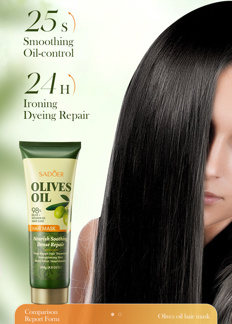 Olive Oil Hair Mask SADOER Repair Smooth Nourishing Hair Conditioner Cross-Border Wholesale - 图片 18