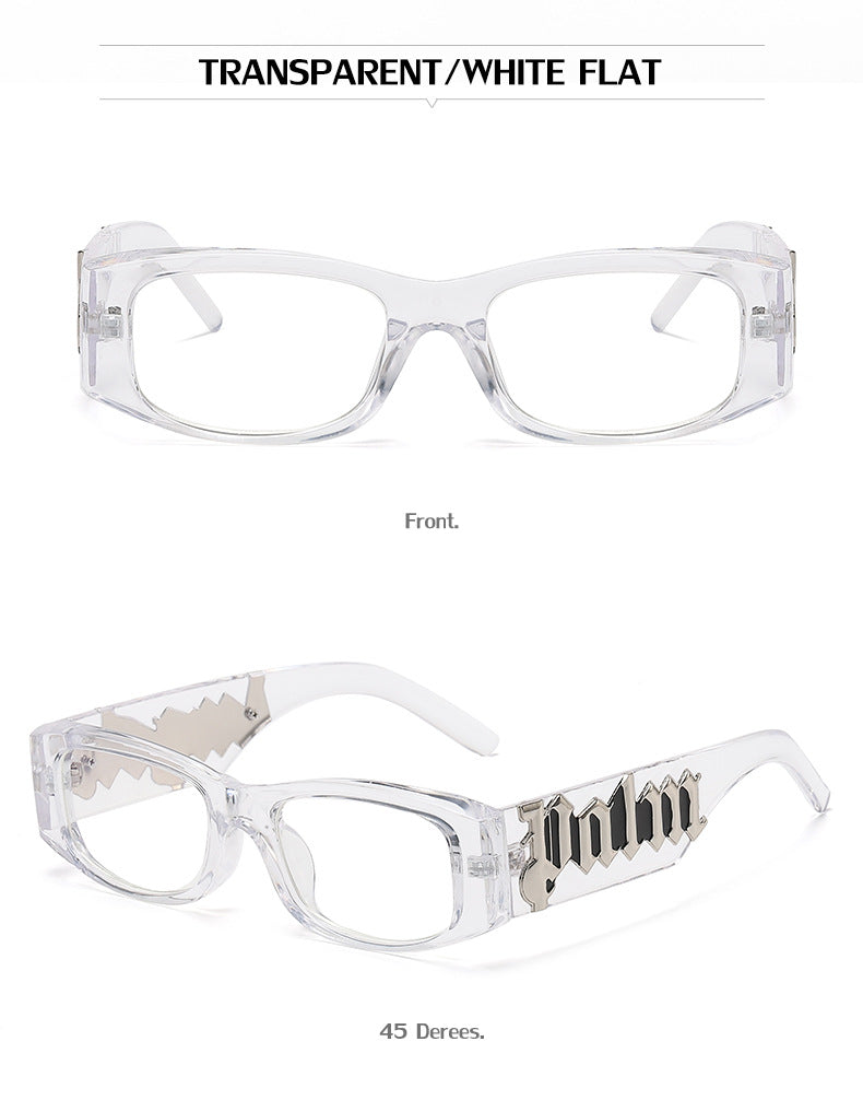 European and American Style Small Frame Sunglasses for Women Wholesale Fashion Wide Leg Sun Protection Sunglasses for Men UV Protection - 图片 23