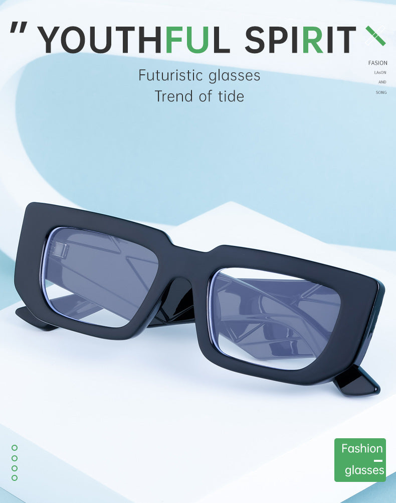 Fashion Small Frame Sunglasses for Women Trendy European and American Wide Leg Square Frame Sunglasses High-end Wholesale sunglasses - 图片 12