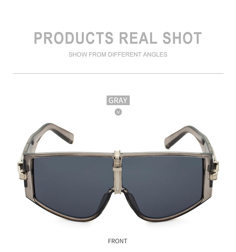 New Large Frame UV Protection Sunglasses for Women Fashionable Internet Celebrity Style Sunglasses Trendy Korean Version Glasses sunglasses - 图片 22