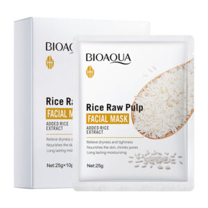 Rice Puree Face Mask BIOAOUA Hydrating Moisturizing Skincare Patch Mask Export Cross-Border
